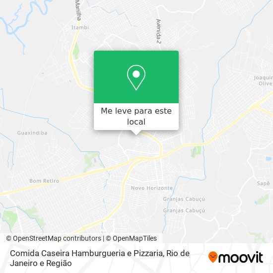 Comida Caseira Hamburgueria e Pizzaria mapa