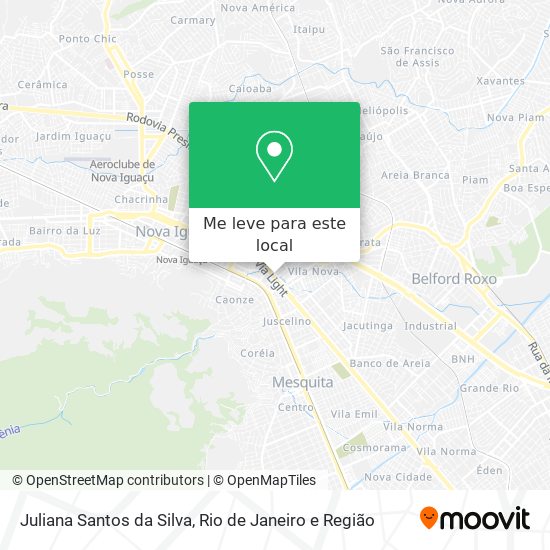 Juliana Santos da Silva mapa