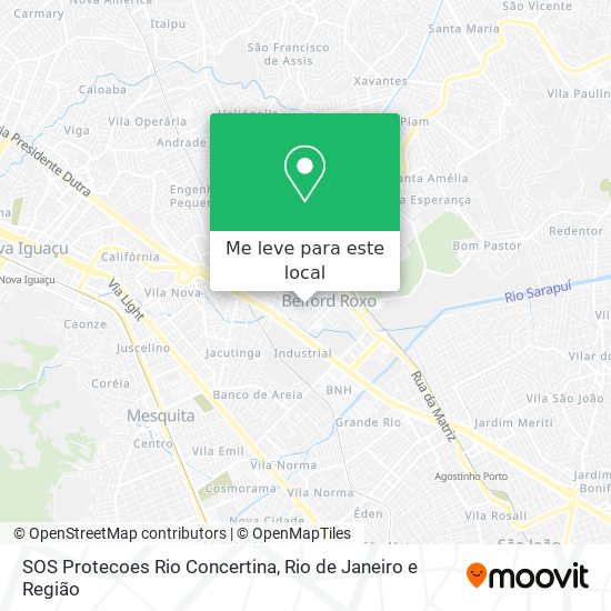 SOS Protecoes Rio Concertina mapa