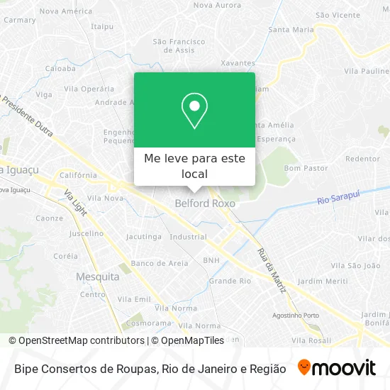 Bipe Consertos de Roupas mapa