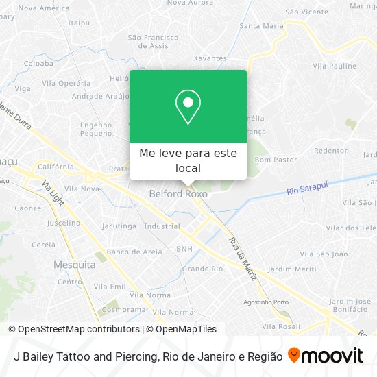 J Bailey Tattoo and Piercing mapa