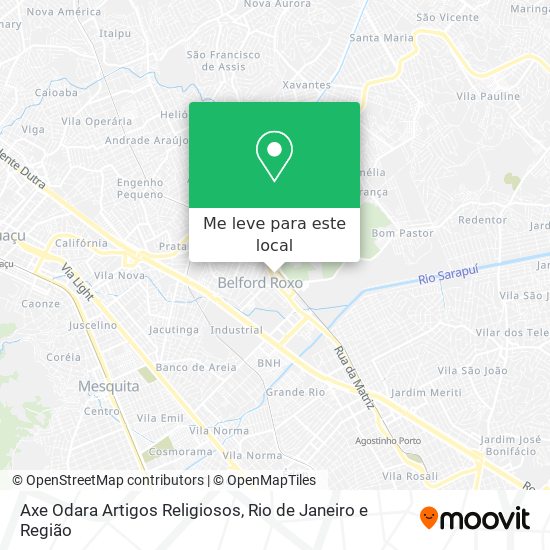 Axe Odara Artigos Religiosos mapa