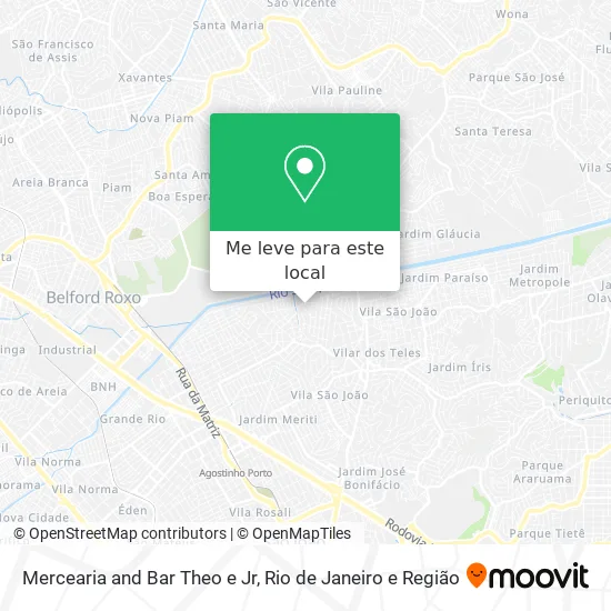Mercearia and Bar Theo e Jr mapa