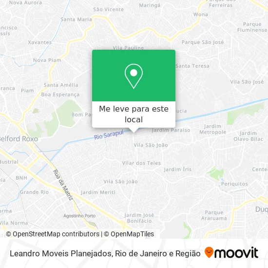 Leandro Moveis Planejados mapa