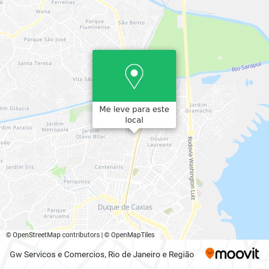 Gw Servicos e Comercios mapa