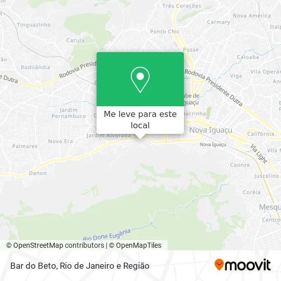 Bar do Beto mapa