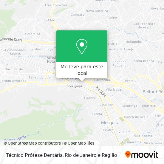 Técnico Prótese Dentária mapa