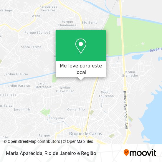Maria Aparecida mapa