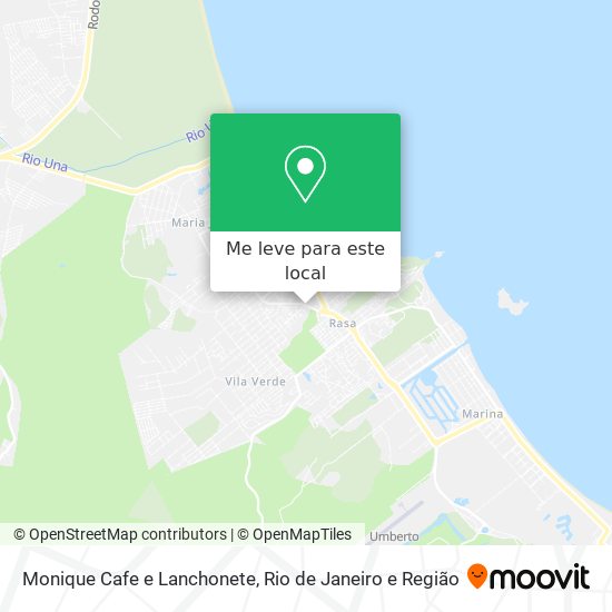 Monique Cafe e Lanchonete mapa