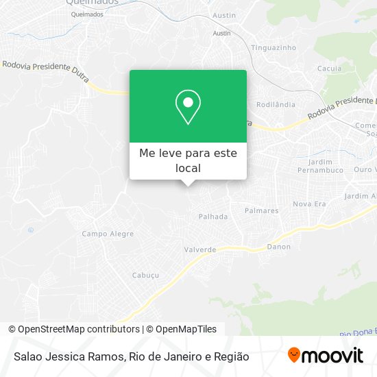 Salao Jessica Ramos mapa