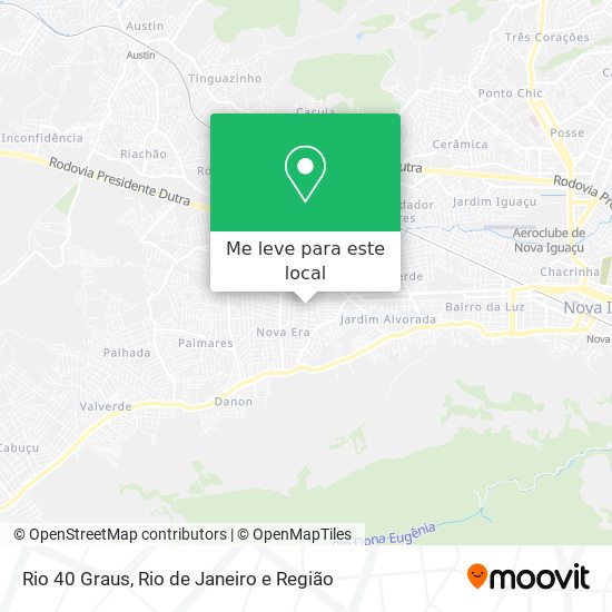 Rio 40 Graus mapa