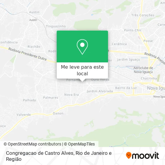 Congregacao de Castro Alves mapa