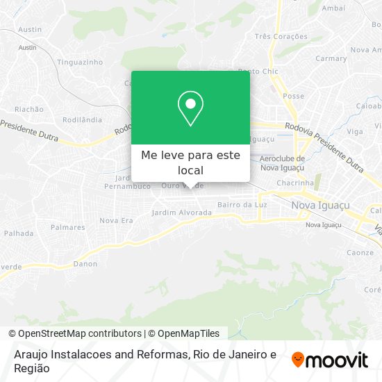 Araujo Instalacoes and Reformas mapa