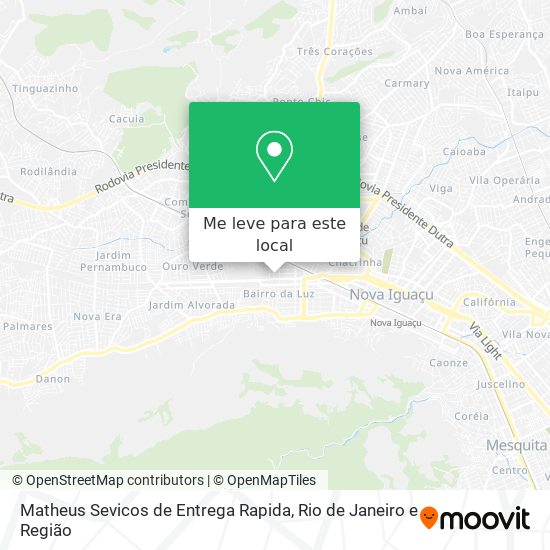 Matheus Sevicos de Entrega Rapida mapa
