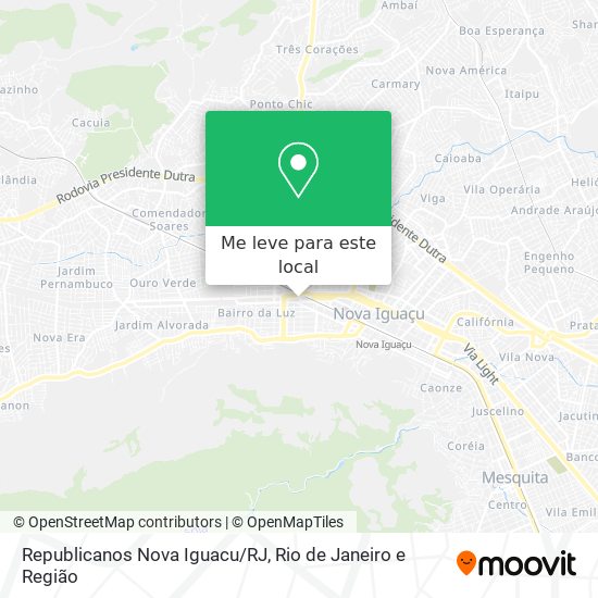 Republicanos Nova Iguacu/RJ mapa