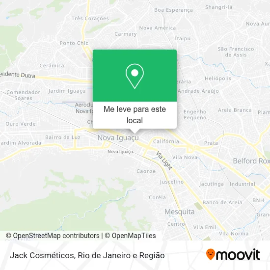 Jack Cosméticos mapa