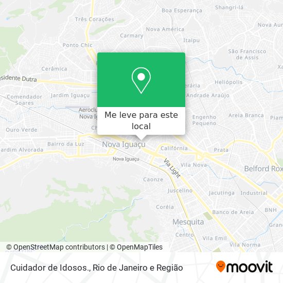 Cuidador de Idosos. mapa