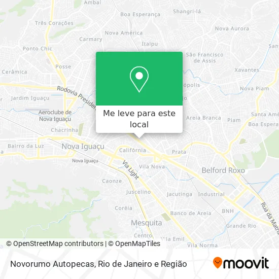 Novorumo Autopecas mapa