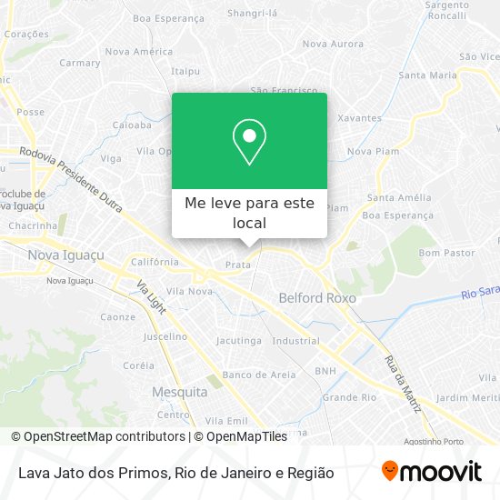 Lava Jato dos Primos mapa