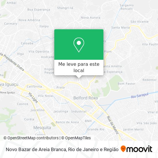 Novo Bazar de Areia Branca mapa
