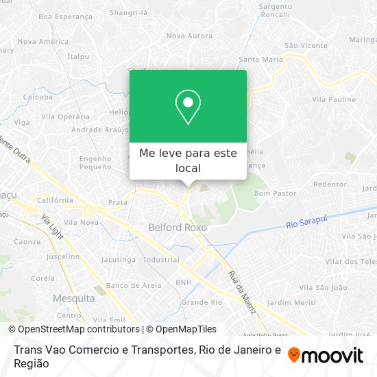 Trans Vao Comercio e Transportes mapa