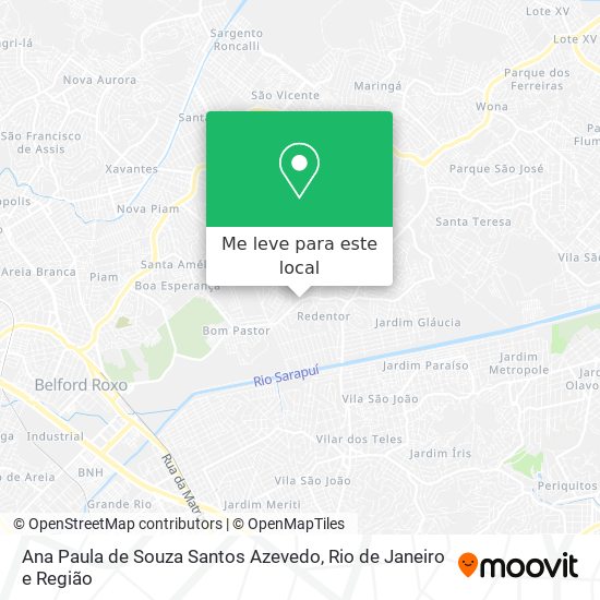 Ana Paula de Souza Santos Azevedo mapa