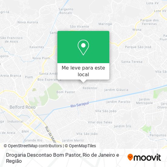 Drogaria Descontao Bom Pastor mapa