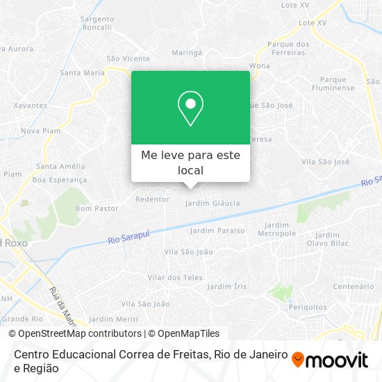 Centro Educacional Correa de Freitas mapa