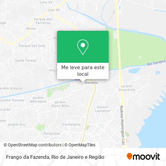 Frango da Fazenda mapa
