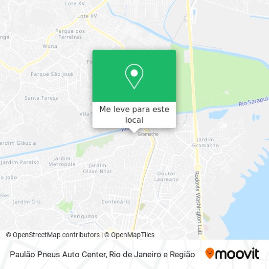 Paulão Pneus Auto Center mapa