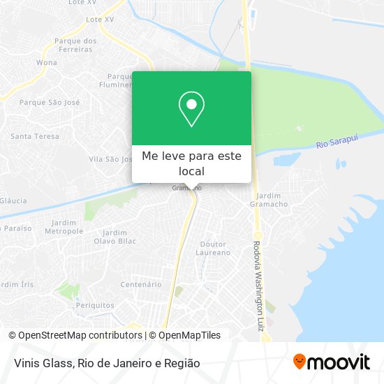 Vinis Glass mapa