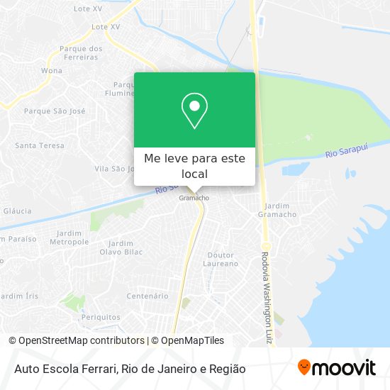 Auto Escola Ferrari mapa