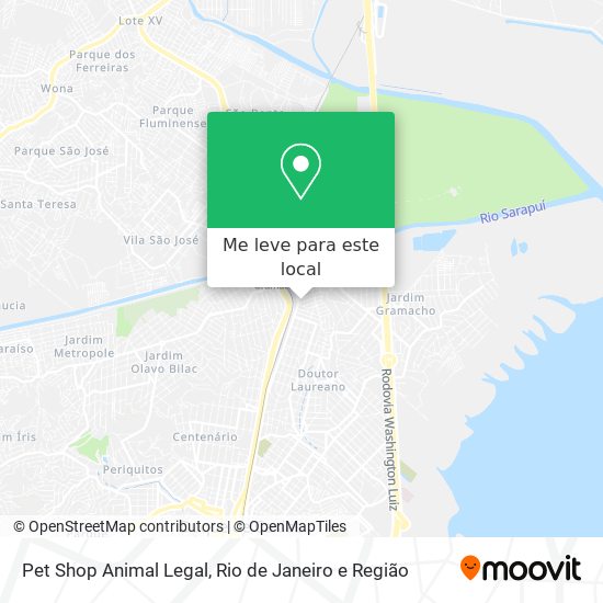 Pet Shop Animal Legal mapa