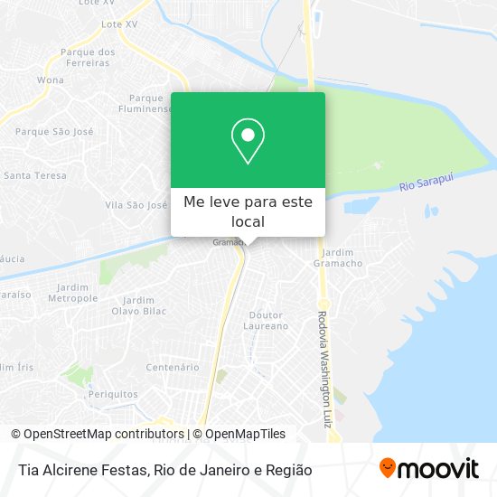 Tia Alcirene Festas mapa