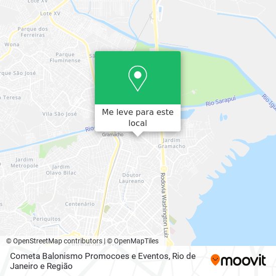 Cometa Balonismo Promocoes e Eventos mapa