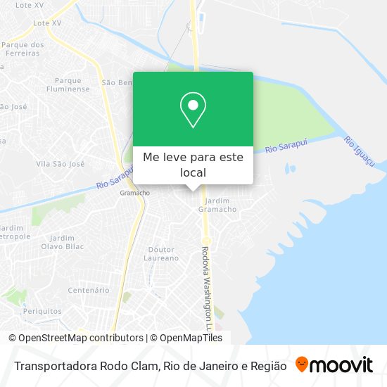 Transportadora Rodo Clam mapa