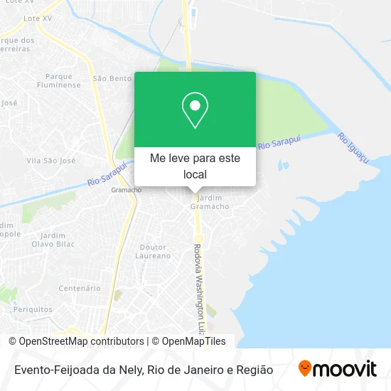 Evento-Feijoada da Nely mapa