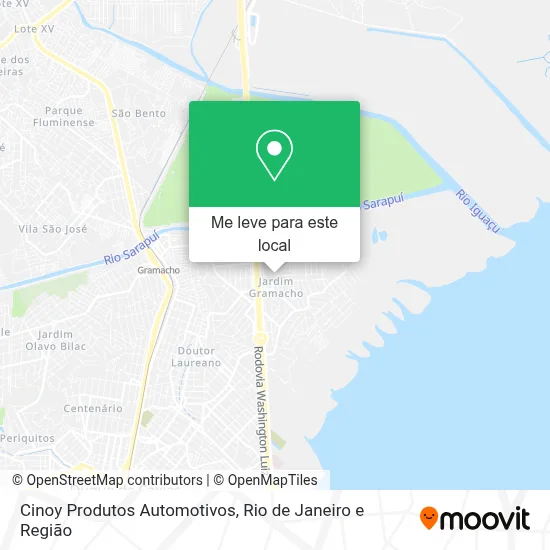 Cinoy Produtos Automotivos mapa