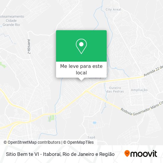 Sítio Bem te VI - Itaboraí mapa