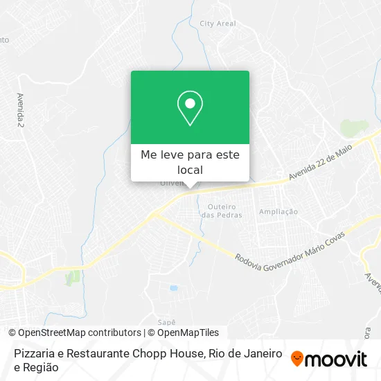 Pizzaria e Restaurante Chopp House mapa
