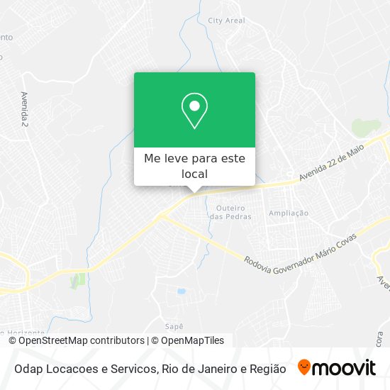 Odap Locacoes e Servicos mapa