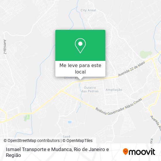 Ismael Transporte e Mudanca mapa