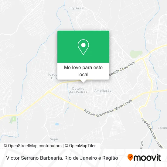 Victor Serrano Barbearia mapa