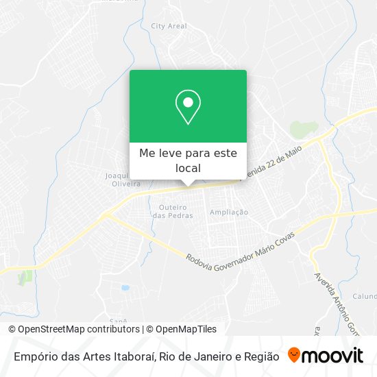 Empório das Artes Itaboraí mapa
