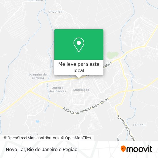 Novo Lar mapa