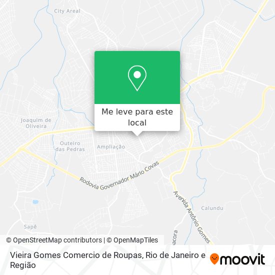 Vieira Gomes Comercio de Roupas mapa