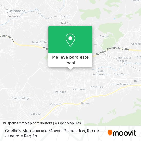 Coelho's Marcenaria e Moveis Planejados mapa