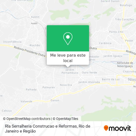 Rla Serralheria Construcao e Reformas mapa