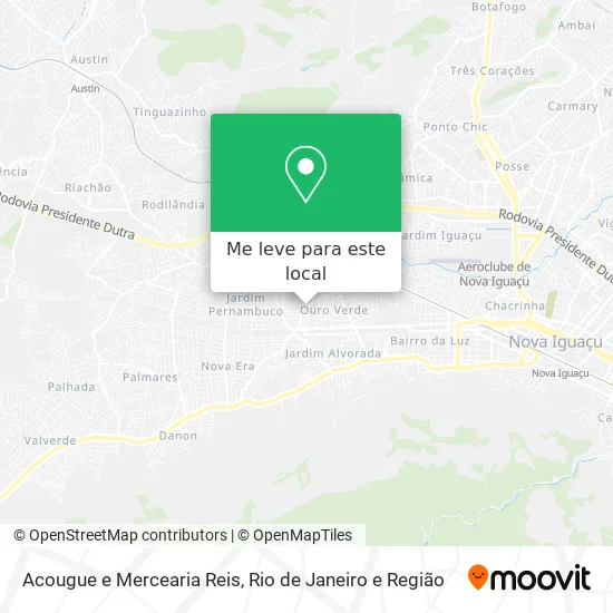 Acougue e Mercearia Reis mapa
