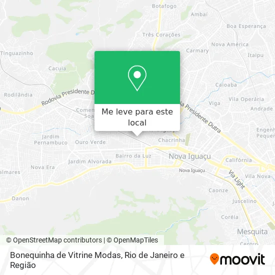 Bonequinha de Vitrine Modas mapa